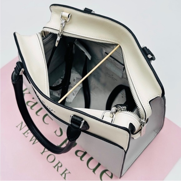 Kate Spade Madison Saffiano Leather Medium Satchel Bag& Large Slim Bifold
Wallet - Picture 11 of 15